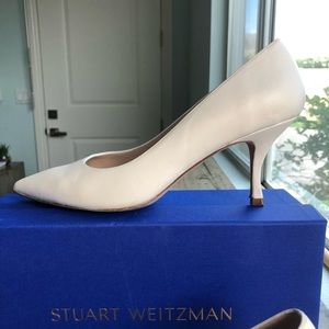 Stuart Weitzman 9.5 Tippi Cream/White